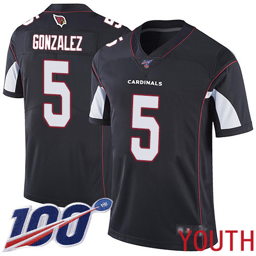 Arizona Cardinals Limited Black Youth Zane Gonzalez Alternate Jersey NFL Football #5 100th Season Vapor Untouchable